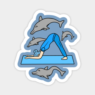 Yoga Dolphin Pose Magnet