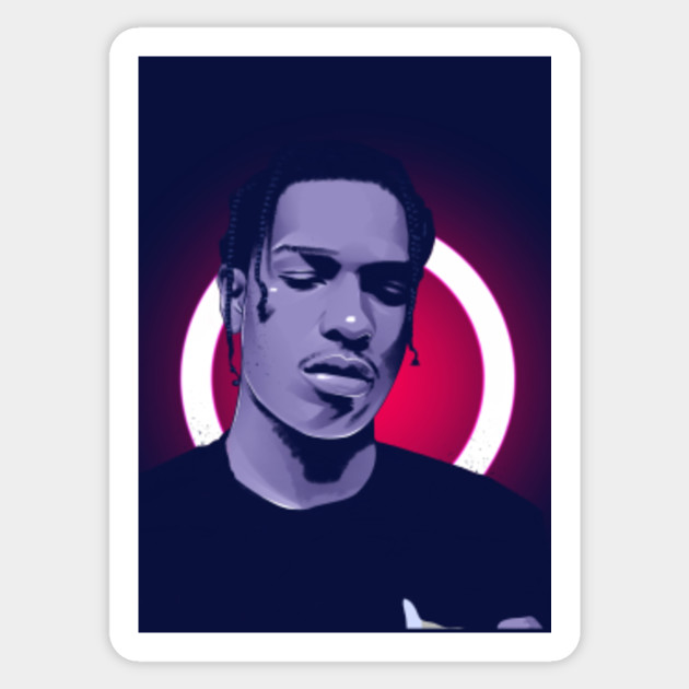 Asap Rocky Paintings Asap Rocky Sticker Teepublic