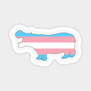 Trans Pride Hippo Magnet