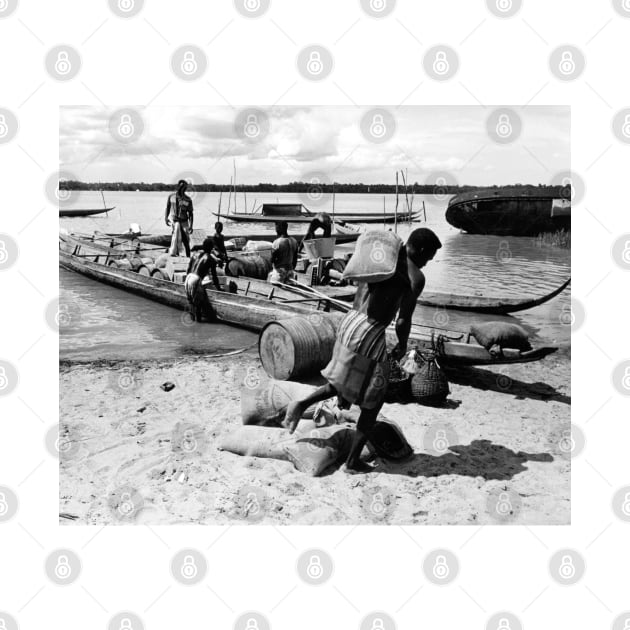 Vintage photo of a Suriname Shore by In Memory of Jerry Frank