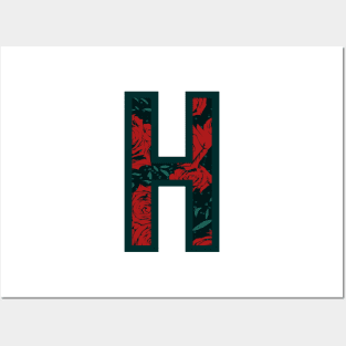 Letter H, Vintage Style H Monogram, H Initials Old Artistic Initials  Vintage Style Monograms Youth T-Shirt by Elena Gantchikova - Pixels