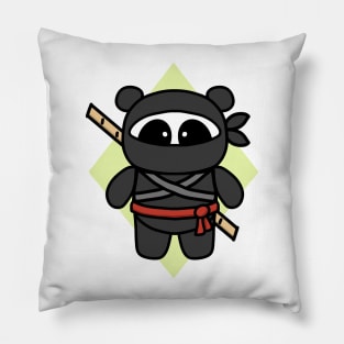 Ninja Panda by Amanda Roos Pillow