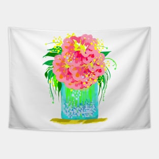 Peony and Vase Tapestry