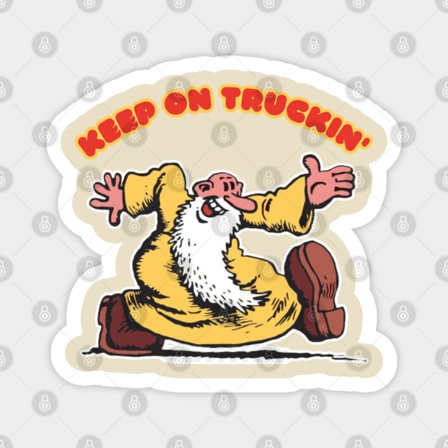 Keep on Truckin' Magnet by David Hurd Designs