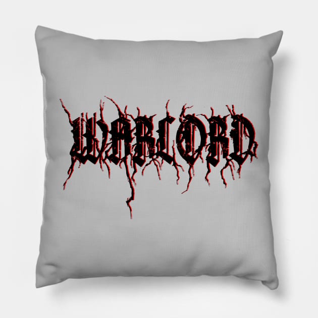 Warlord (Black) Pillow by Graograman