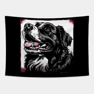 Retro Art Newfoundland dog Dog Lover Tapestry