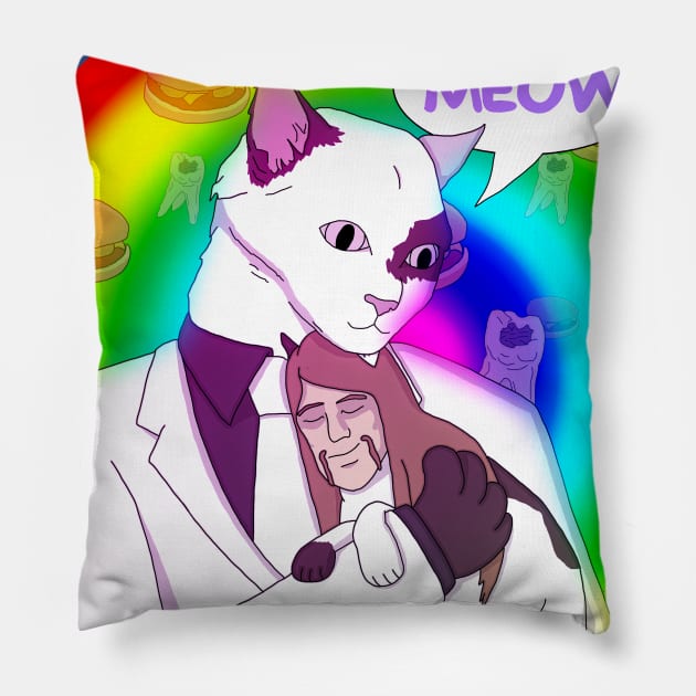 Toki's Cat Pillow by NGM