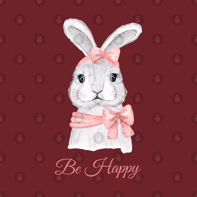 Rabbit Be Happy by Mako Design 