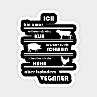 Vegetarier Vegan Tierwohl Umweltschutz Gesund Magnet