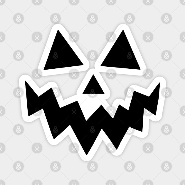 Halloween Pumpkin Jack o Lantern Face Magnet by julieerindesigns