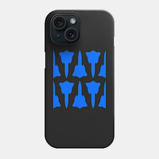 Lockheed SR-71 Blackbird - Blue and White Pattern Design Phone Case