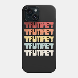 Retro Vintage 70s TRUMPET Text Phone Case