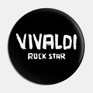 Rock Star Classical Composer: Vivaldi Pin