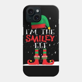 I'm the smiley elf.. Christmas funny family matching costume Phone Case