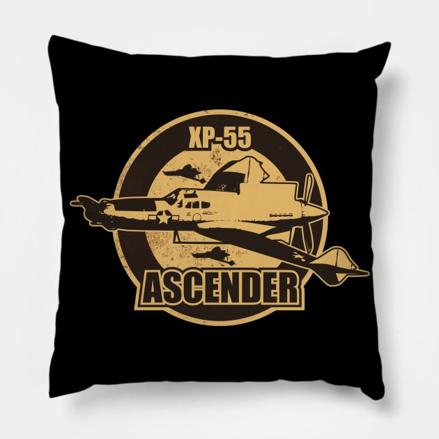 XP-55 Ascender (distressed) Pillow by TCP