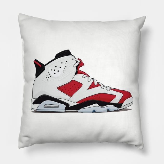 J6 Carmine Pillow by 4ONE7