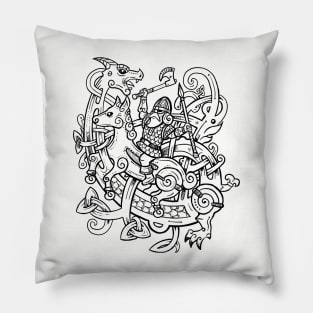 Nordic style warrior Pillow