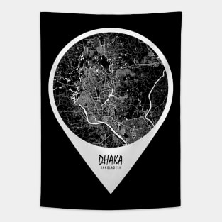 Dhaka, Bangladesh City Map - Travel Pin Tapestry