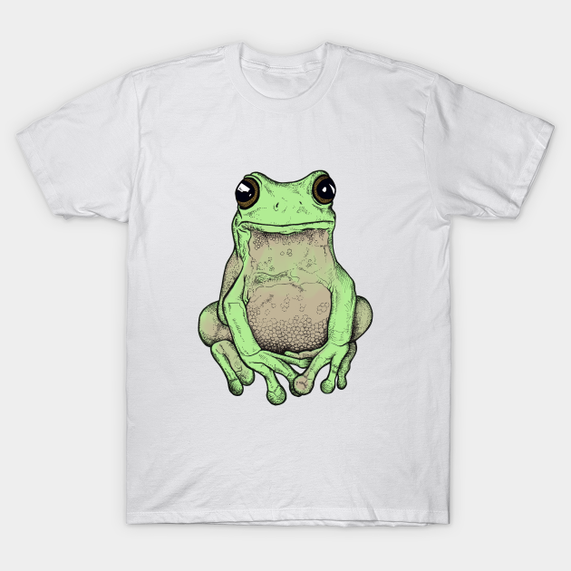 Cute Grumpy Frog - Frog - T-Shirt | TeePublic