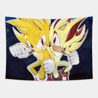 Super Sonic vs Super Shadow Tapestry