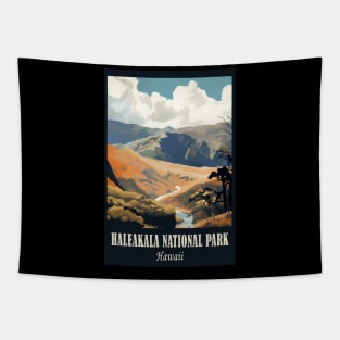 Haleakala National Park Travel Poster Tapestry