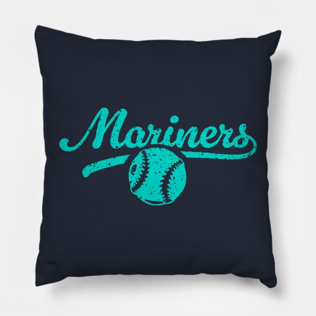 Retro Mariners Pillow by Throwzack