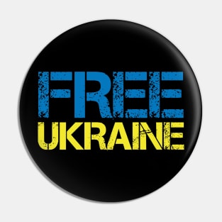 Free Ukraine Pin