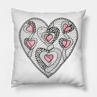 Hearts in hearts Pillow