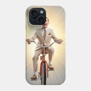 Pee wee herman on bike Phone Case