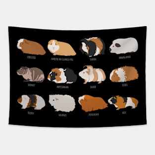 I Love Guinea Pig - Guinea Pig Varieties Tapestry