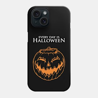 Every Day Is Halloween - Grinning Pumpkin Phone Case