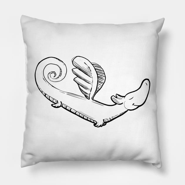 Not your typical dragon Pillow by Jason's Doodles