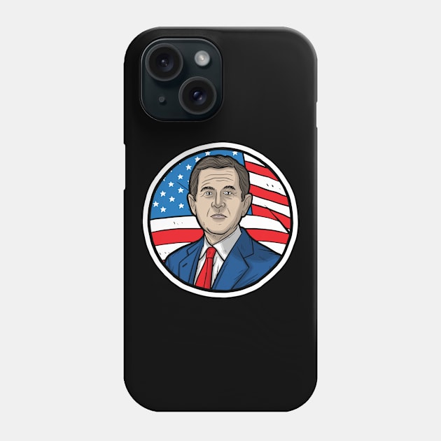 George W. Bush Phone Case by Baddest Shirt Co.