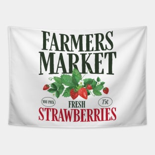 Farmers Market Fresh Strawberries Tapestry