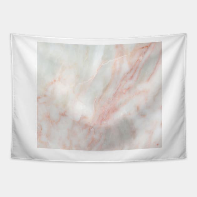 Softest blush pink marble Tapestry by marbleco