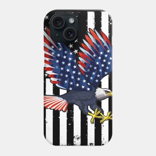 Patriotic Eagle T-Shirt 4th of July USA American Flag Phone Case