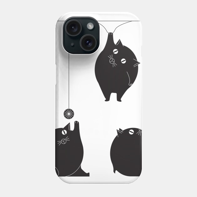 Fat Cats Phone Case by ZachandWhite