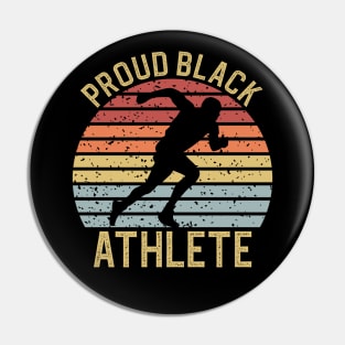 Proud Black Athlete Pin