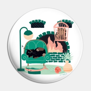 Truffle the Cat’s Staycation Pin