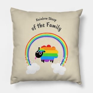 Rainbow Sheep of the Family Pillow