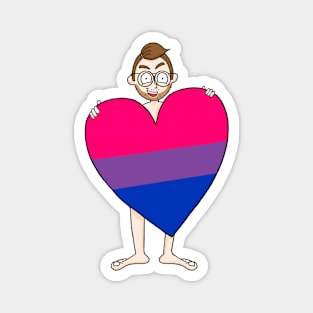 Bi Pride Heart Magnet