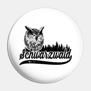 Schwarzwald Eule Pin