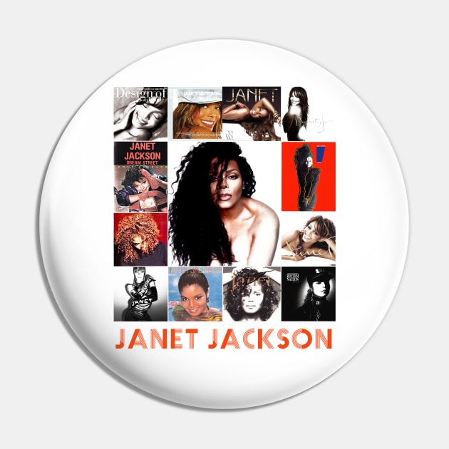 Janet Jackson Vintage Tour Concert Pin by Evergreen Daily