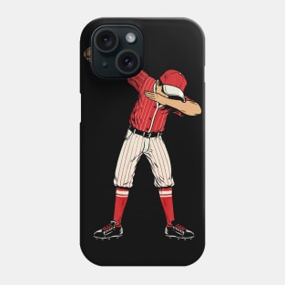 Dabbing Baseball Catcher Gift Shirt Men Boys Kids Phone Case