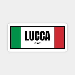 Lucca City in Italian Flag Colors Magnet