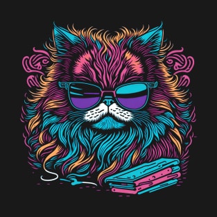 Persian cat with glasses T-Shirt