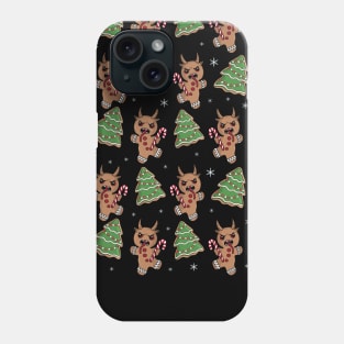 Gingerbread Krampus pattern Phone Case