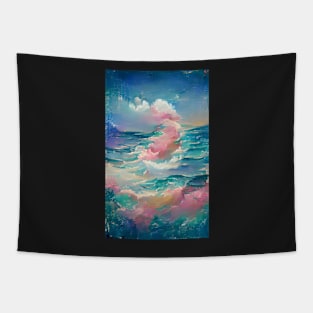 Cotton Candy Ocean Dream Art Tapestry