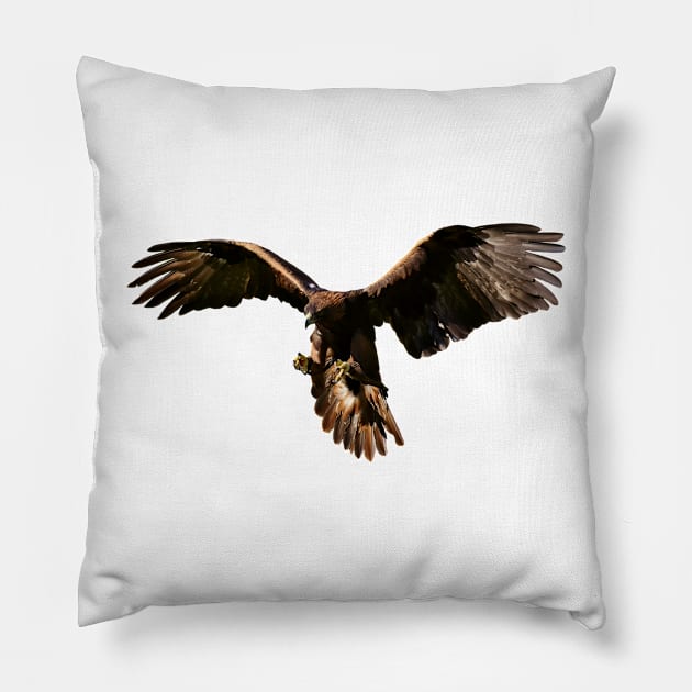 Adler Eagle Freedom Spirit Liberty Power Courage Pillow by twizzler3b