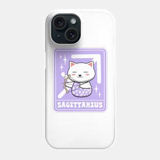 Cute Sagittarius Cat Phone Case